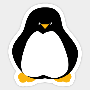 Shy Penguin Sticker